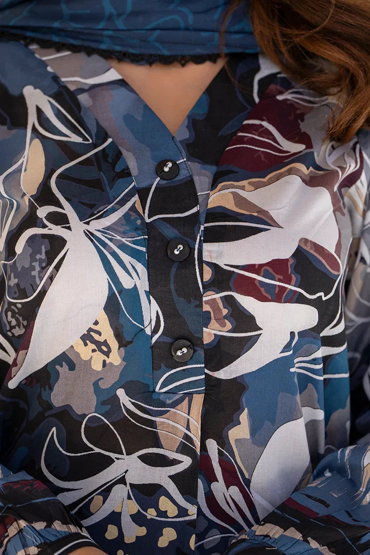 Picture of 3-PC Unstitched Printed Lawn Suit - Available at Raja Sahib