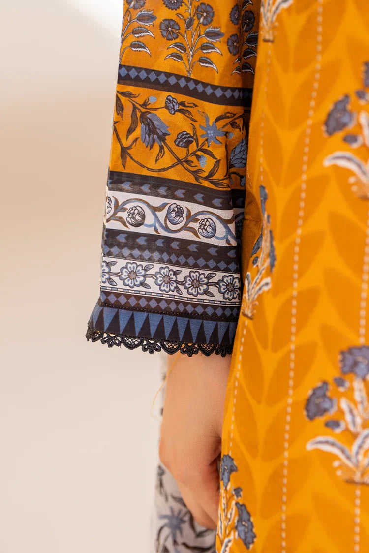 Picture of 3-PC Unstitched Printed Lawn Suit - Available at Raja Sahib