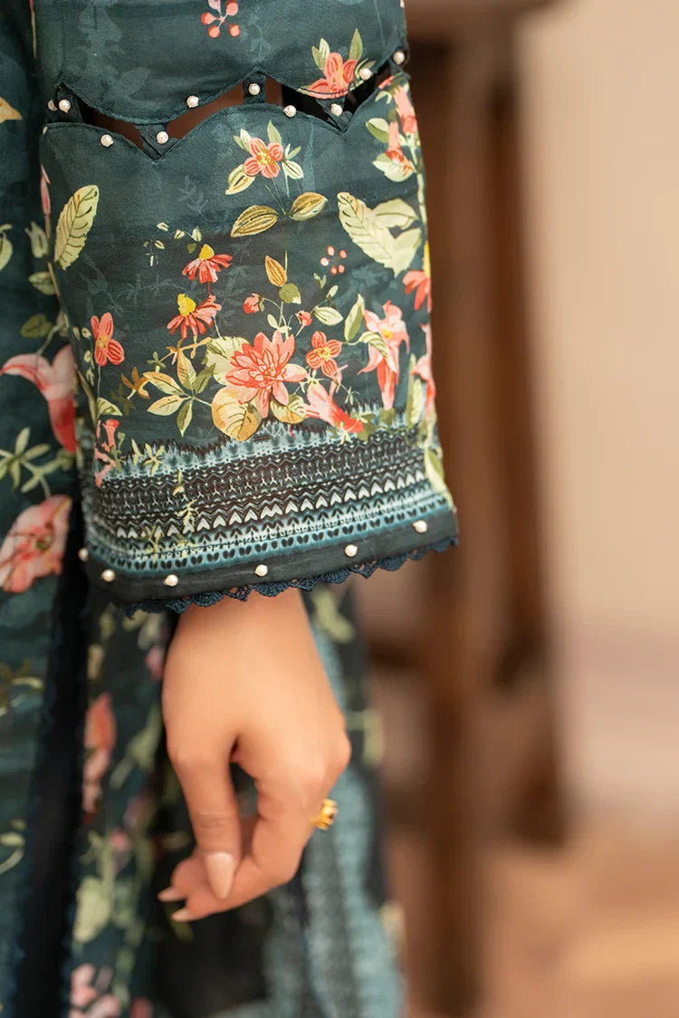 Picture of 3-PC Unstitched Printed Lawn Suit - Available at Raja Sahib