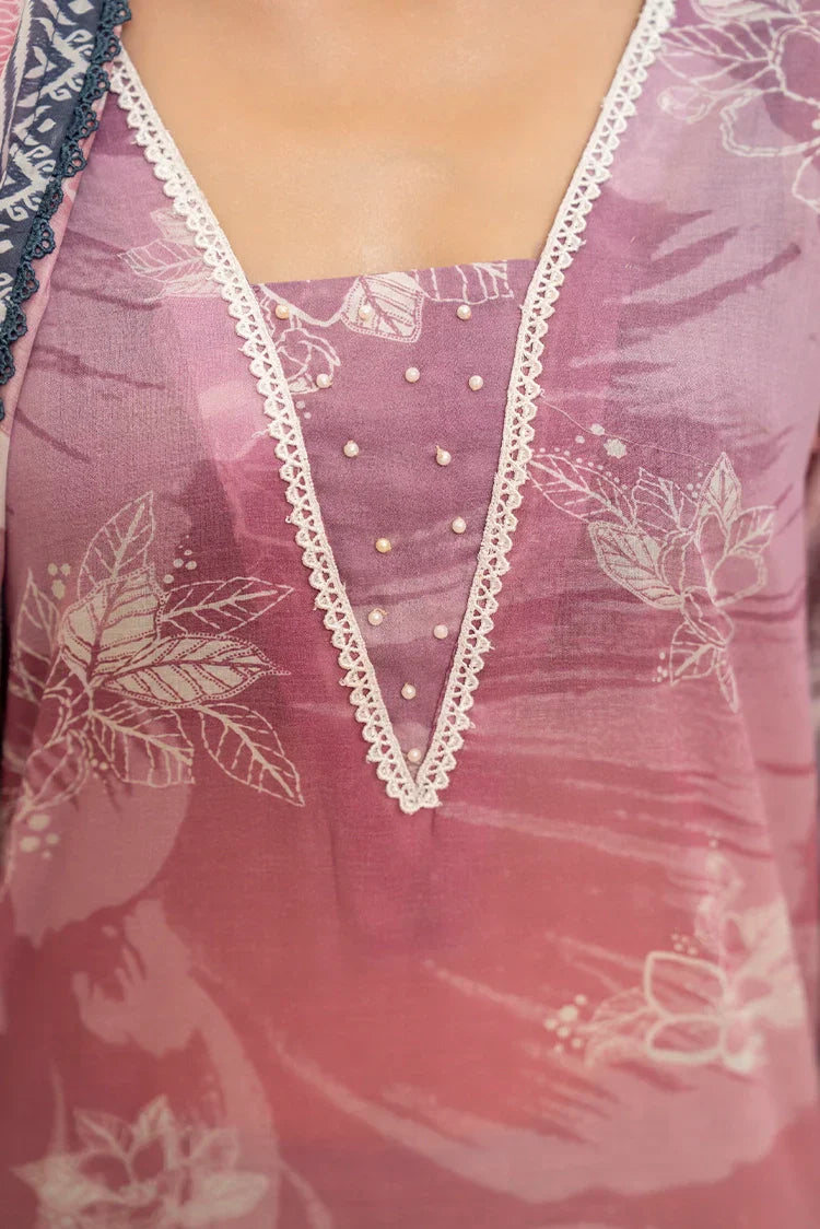 Picture of 3-PC Unstitched Printed Lawn Suit - Available at Raja Sahib