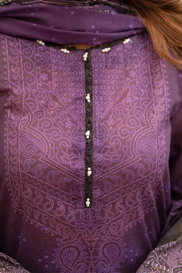 Picture of 3-PC Unstitched Printed Lawn Suit - Available at Raja Sahib