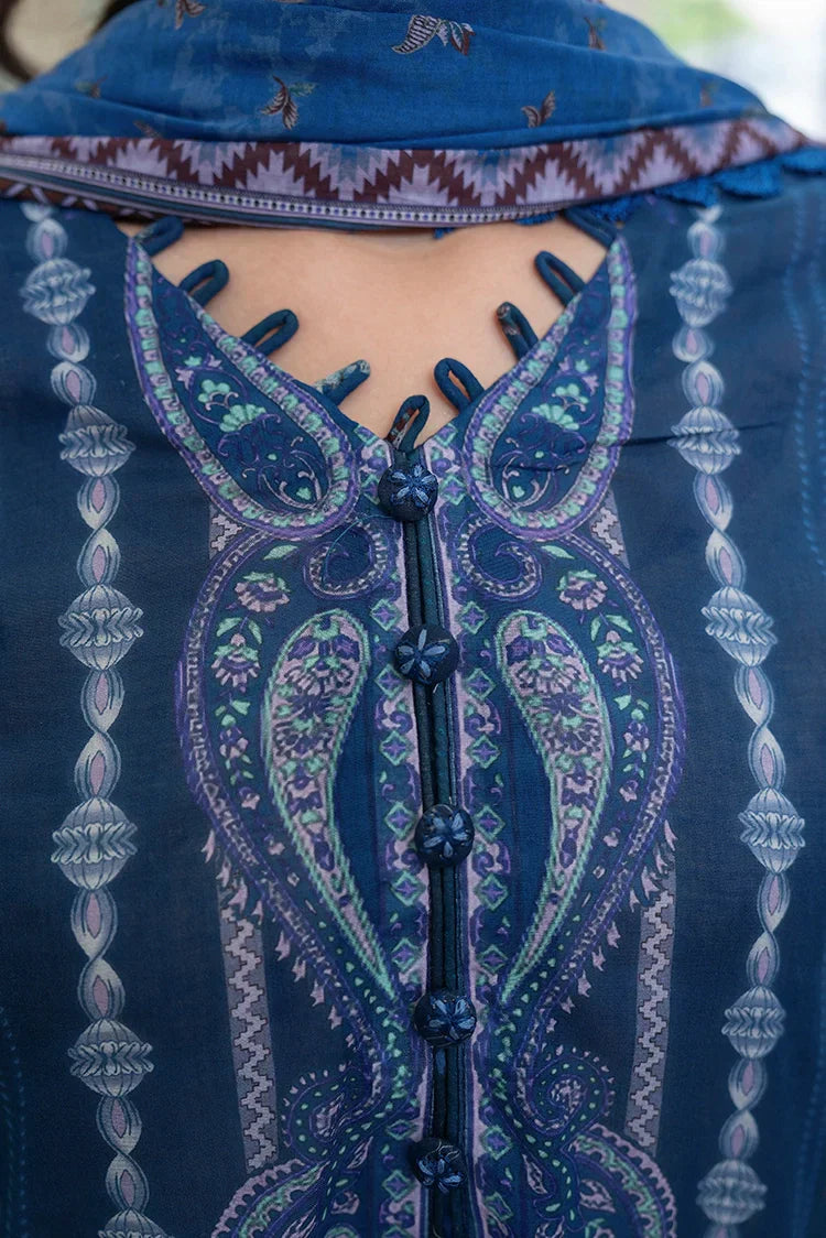 Picture of 3-PC Unstitched Printed Lawn Suit - Available at Raja Sahib