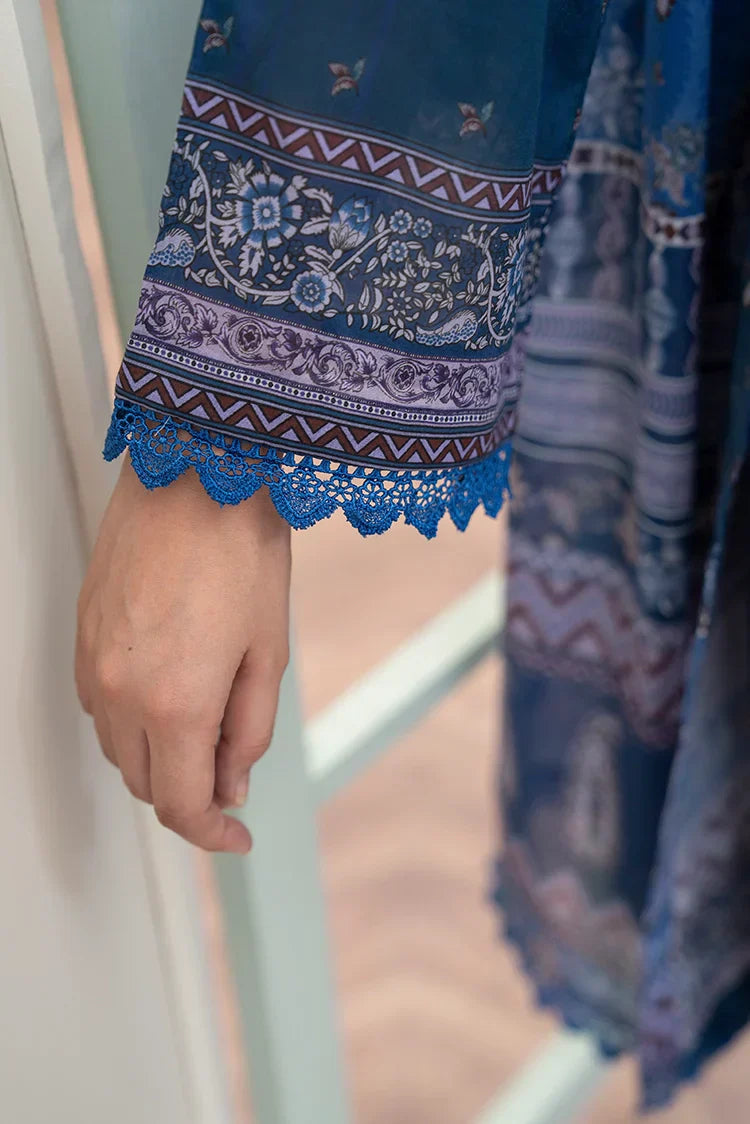 Picture of 3-PC Unstitched Printed Lawn Suit - Available at Raja Sahib