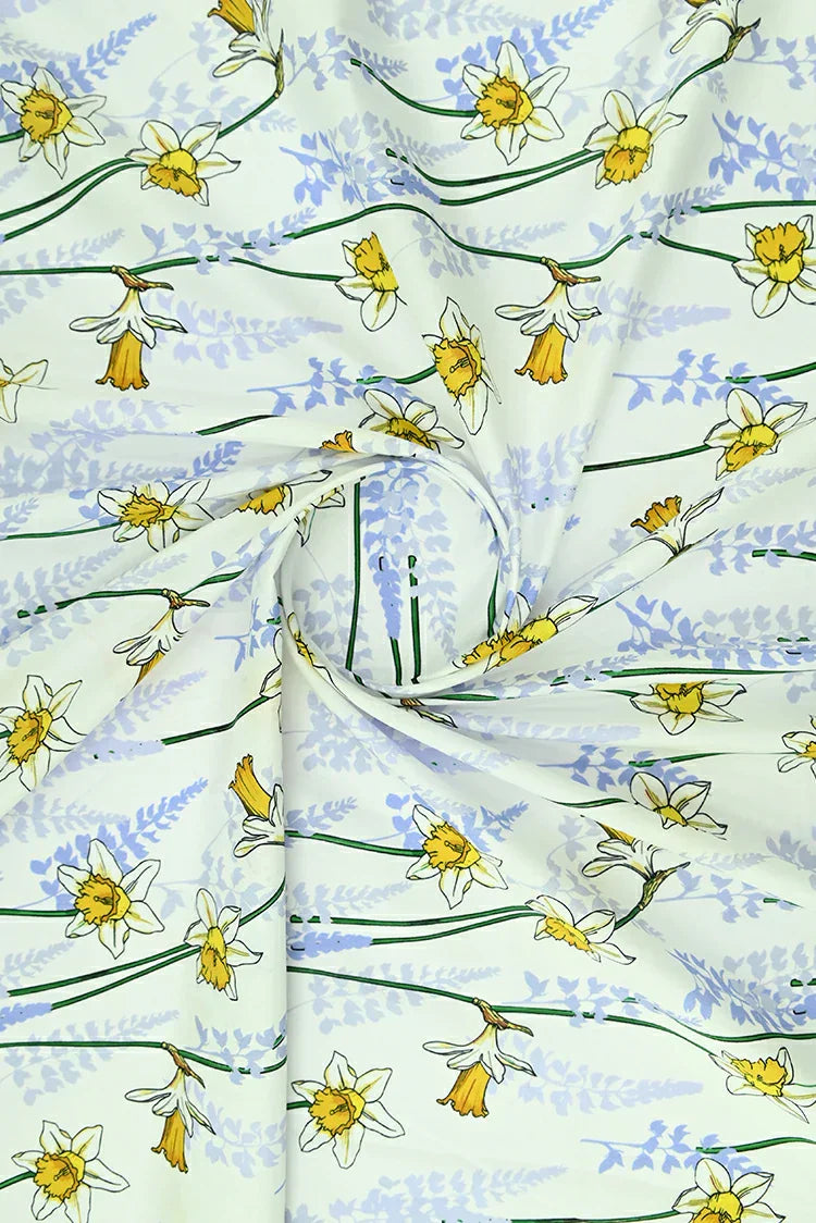 Picture of 1-PC Unstitched Printed Cambric Kurti - Available at Raja Sahib
