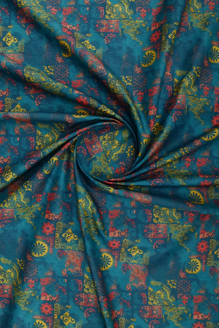 Picture of 1-PC Unstitched Printed Cambric Kurti - Available at Raja Sahib