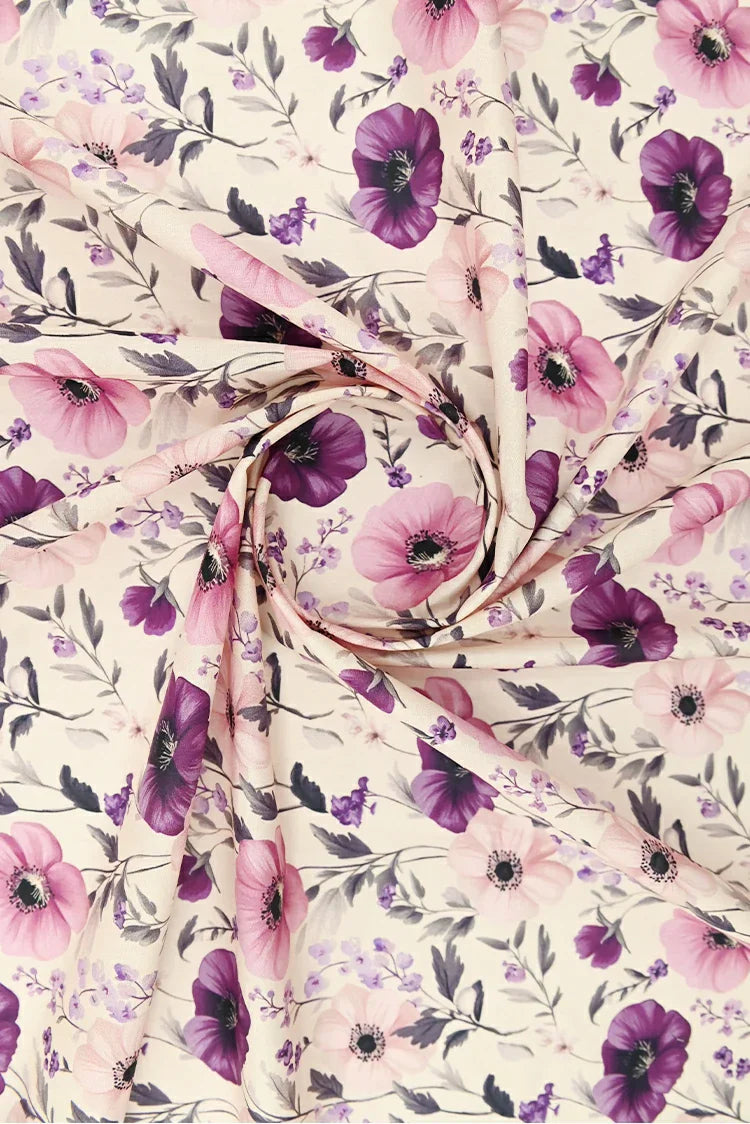 Picture of 1-PC Unstitched Printed Cambric Kurti - Available at Raja Sahib