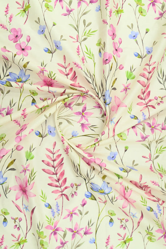 Picture of 1-PC Unstitched Printed Cambric Kurti - Available at Raja Sahib