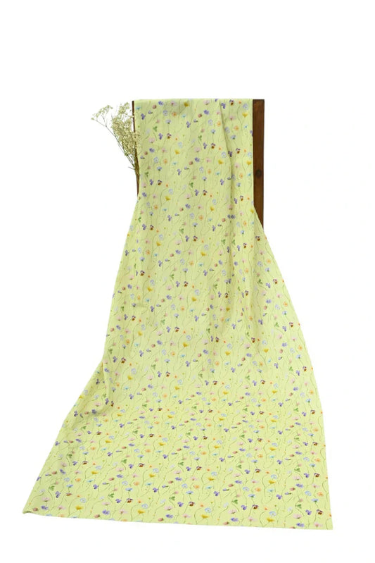 Ellena - 1-PC Unstitched Printed Cambric Kurti