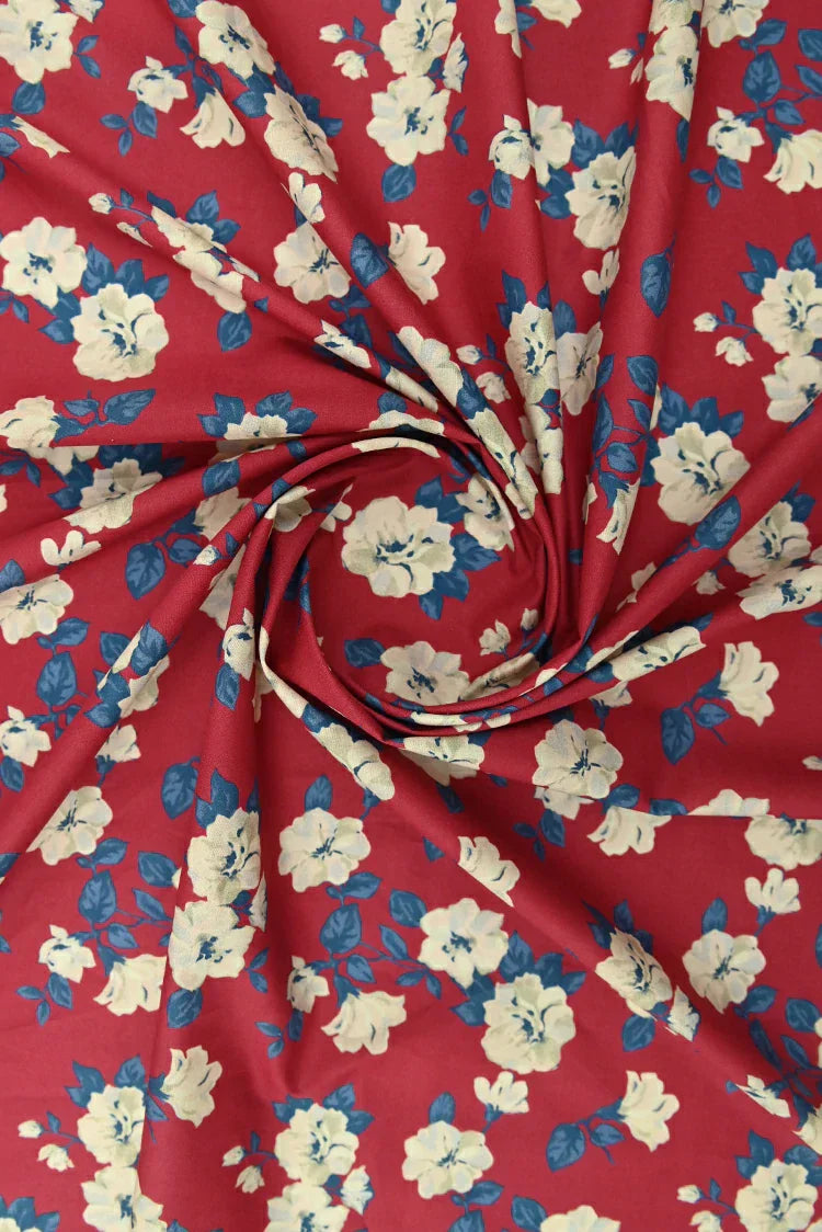 Picture of 1-PC Unstitched Printed Cambric Kurti - Available at Raja Sahib