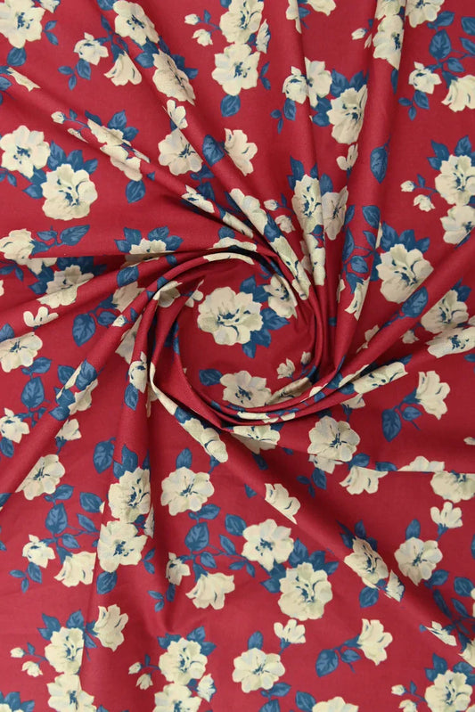 Picture of 1-PC Unstitched Printed Cambric Kurti - Available at Raja Sahib