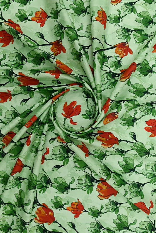 Picture of 1-PC Unstitched Printed Cambric Kurti - Available at Raja Sahib