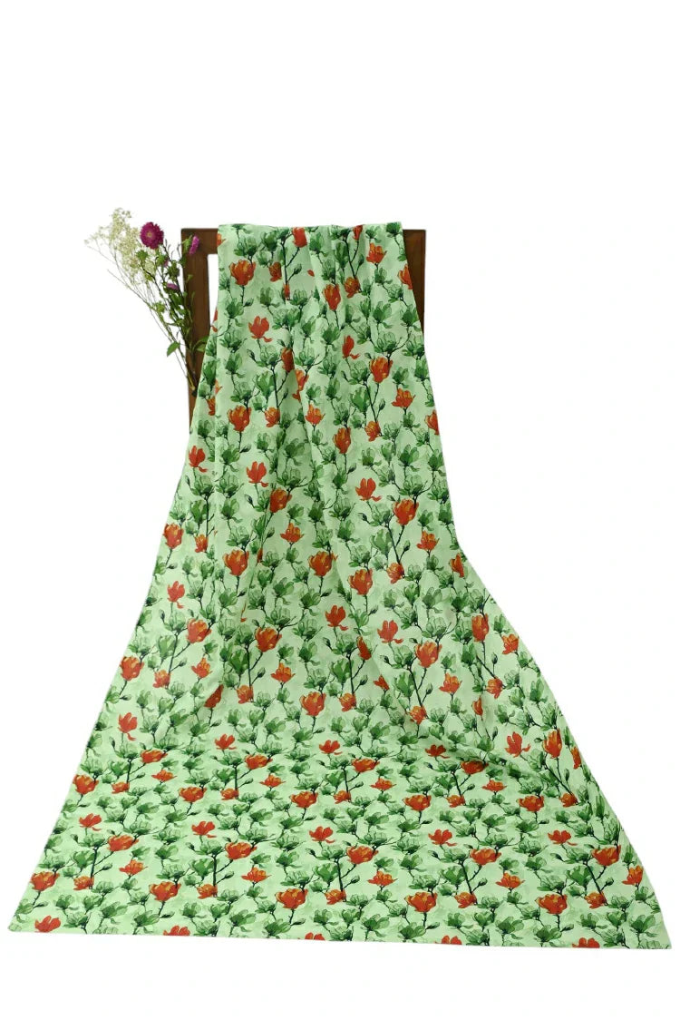 Picture of 1-PC Unstitched Printed Cambric Kurti - Available at Raja Sahib