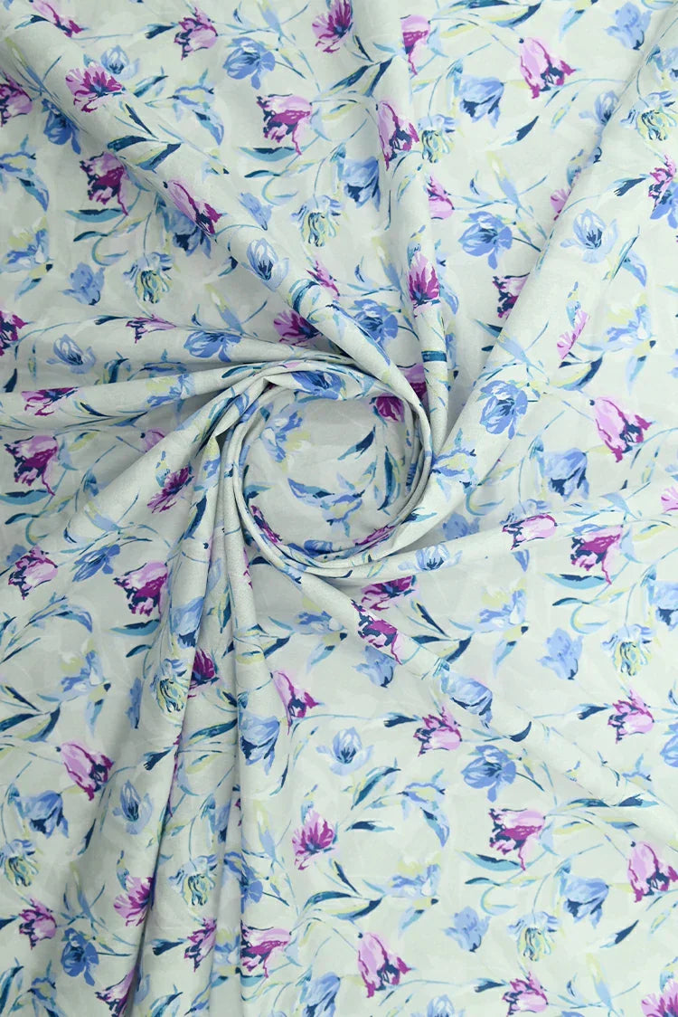 Picture of 1-PC Unstitched Printed Cambric Kurti - Available at Raja Sahib