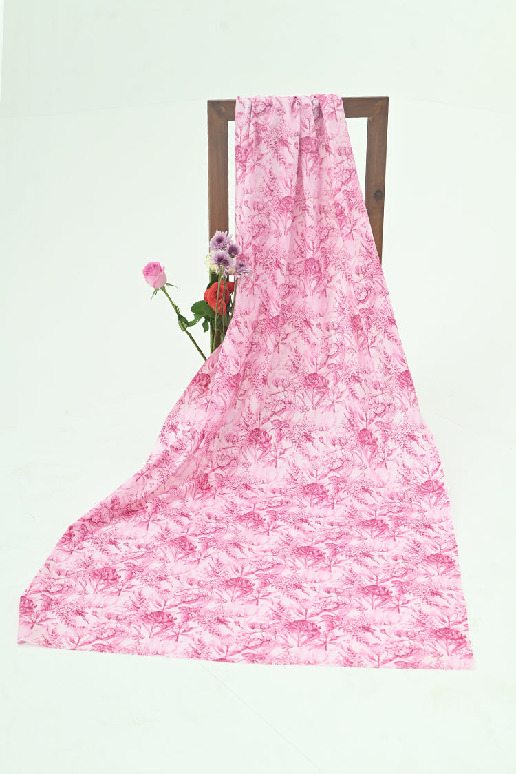 Picture of 1-PC Unstitched Printed Cambric Kurti - Available at Raja Sahib