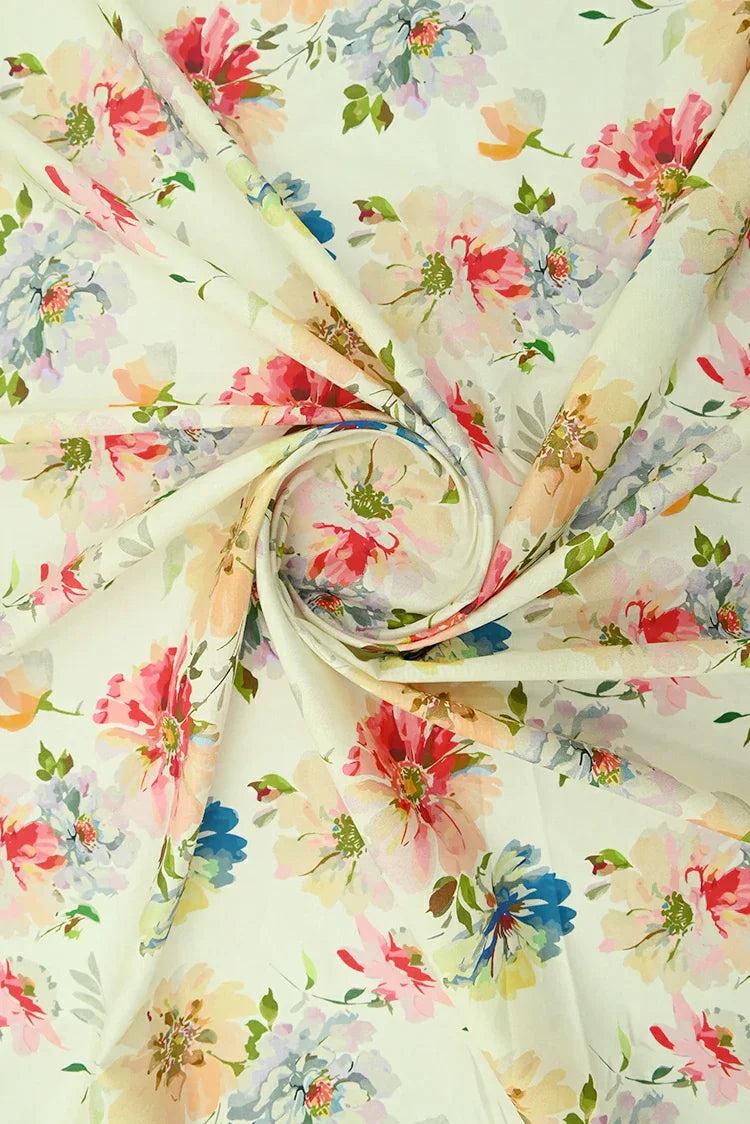 Picture of 1-PC Unstitched Printed Cambric Kurti - Available at Raja Sahib