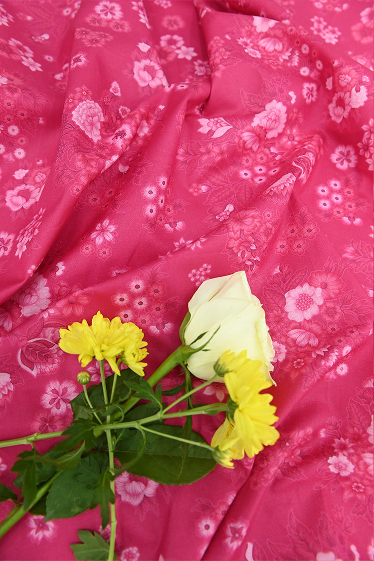 Picture of 1-PC Unstitched Printed Cambric Kurti - Available at Raja Sahib