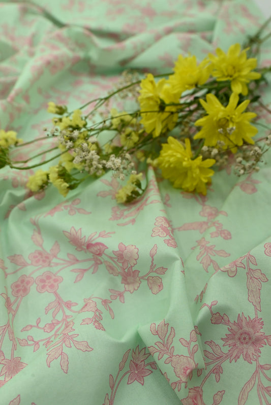 Picture of 1-PC Unstitched Printed Cambric Kurti - Available at Raja Sahib