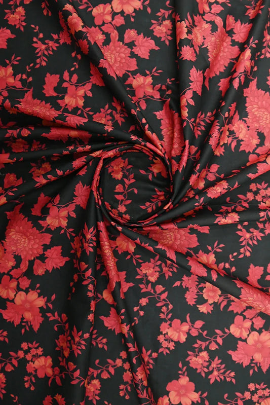 Picture of 1-PC Unstitched Printed Cambric Kurti - Available at Raja Sahib
