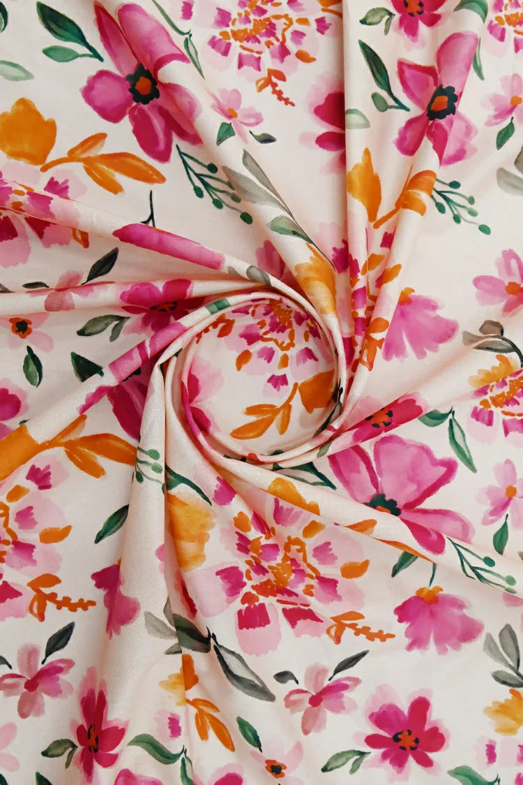 Picture of 1-PC Unstitched Printed Cambric Kurti - Available at Raja Sahib