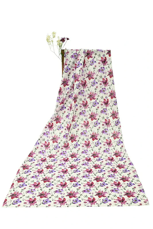 Ellena - 1-PC Unstitched Printed Cambric Kurti