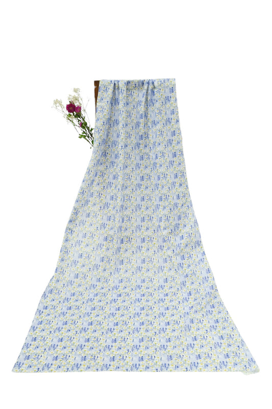 Ellena - 1-PC Unstitched Printed Cambric Kurti