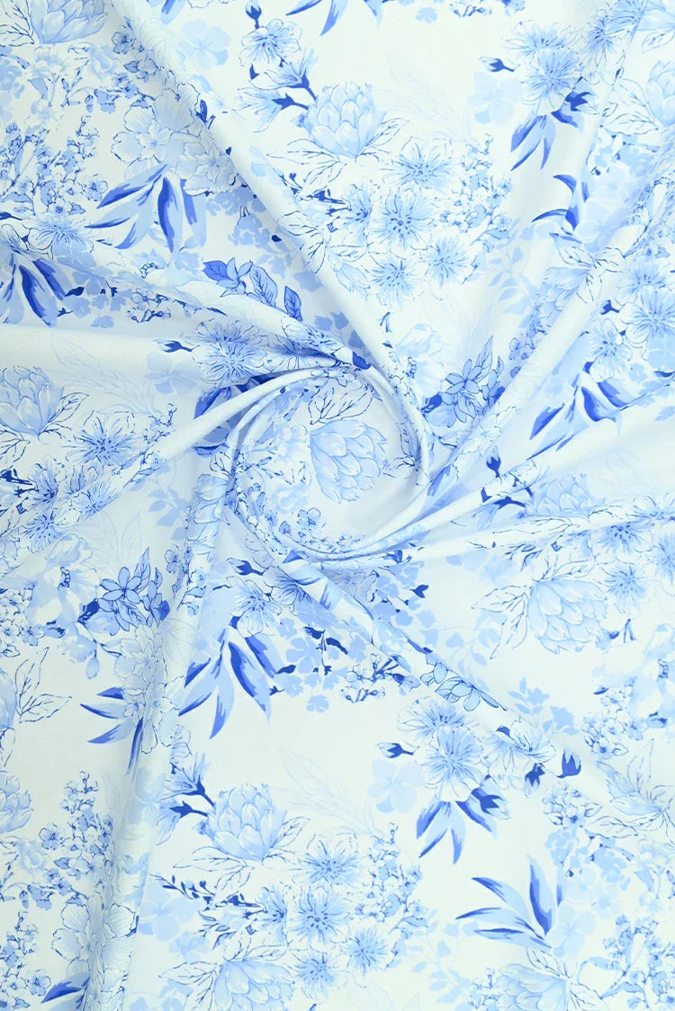 Picture of 1-PC Unstitched Printed Cambric Kurti - Available at Raja Sahib