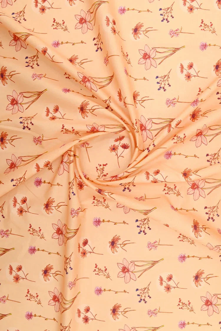 Picture of 1-PC Unstitched Printed Cambric Kurti - Available at Raja Sahib