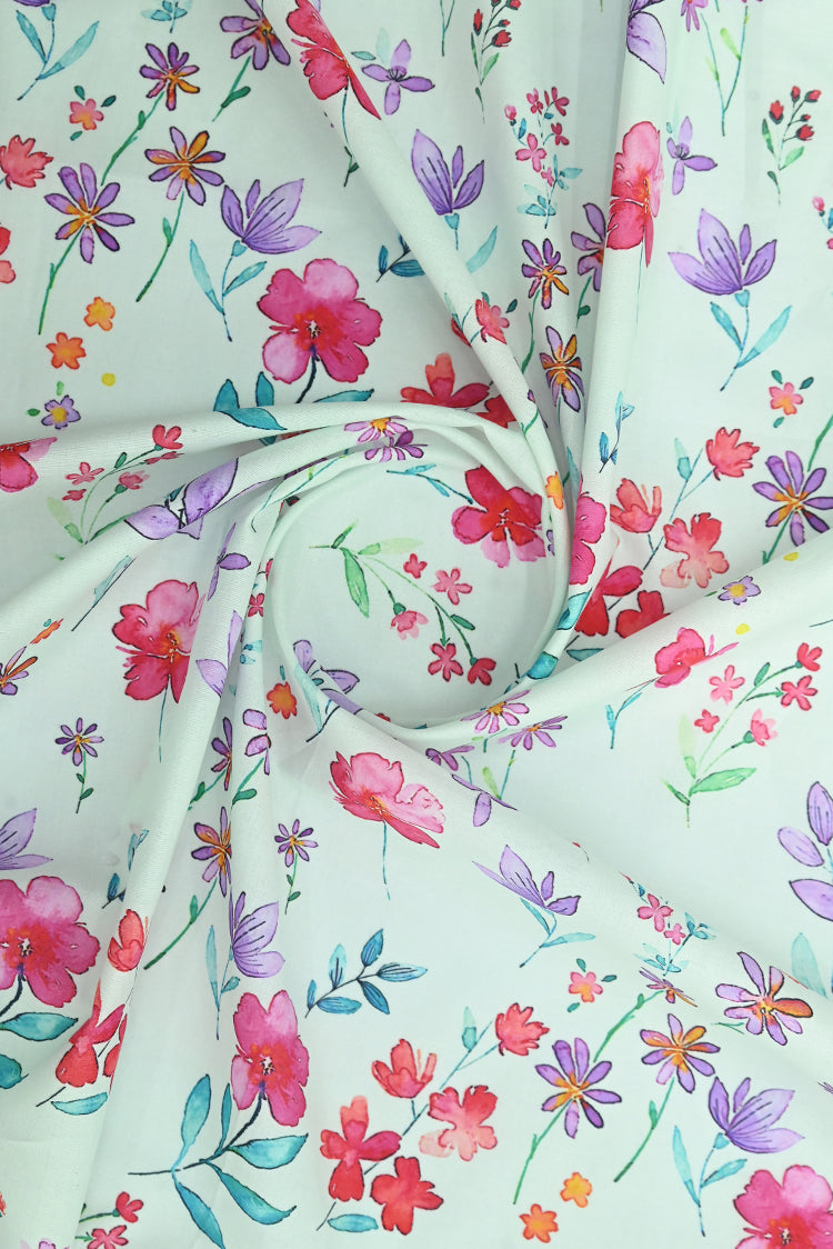 Picture of 1-PC Unstitched Printed Cambric Kurti - Available at Raja Sahib