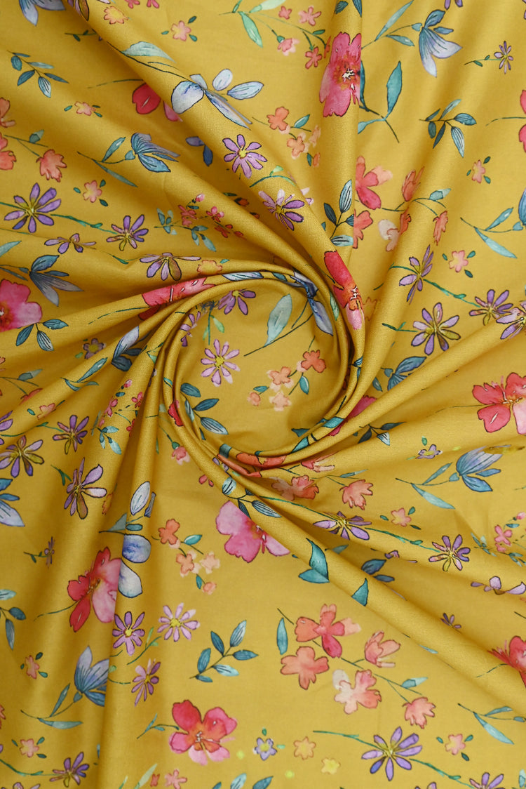 Picture of 1-PC Unstitched Printed Cambric Kurti - Available at Raja Sahib
