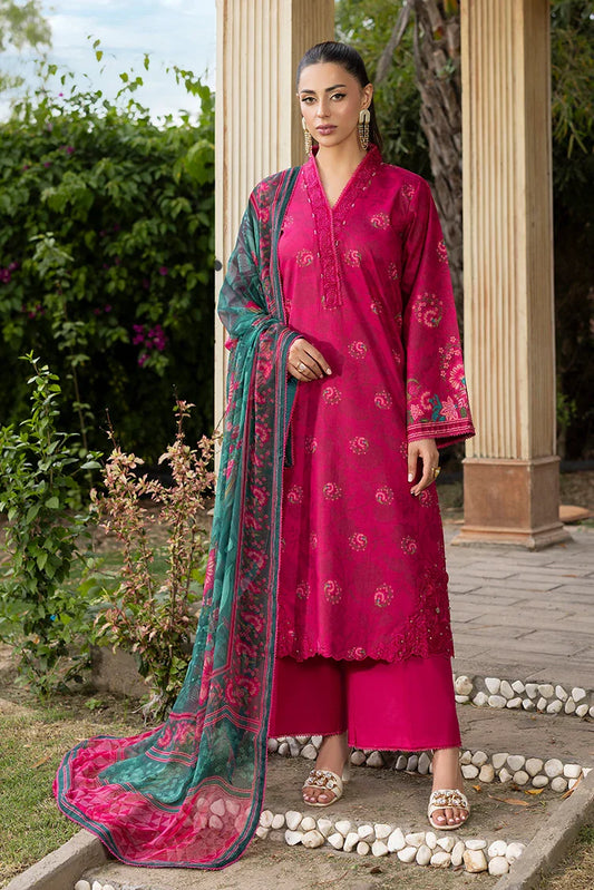 Ellena - 3-PC Unstitched Embroidered Lawn Suit