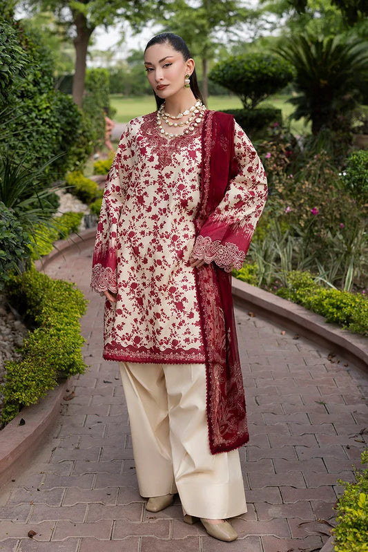 Ellena - 3-PC Unstitched Embroidered Lawn Suit