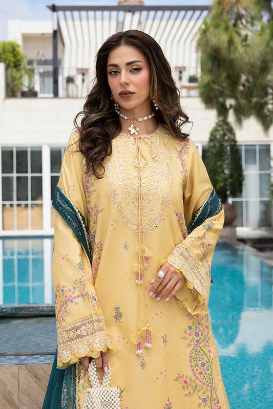 Ellena - 3-PC Unstitched Embroidered Lawn Suit