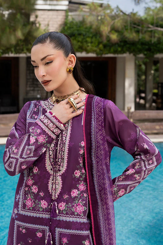 Ellena - 3-PC Unstitched Embroidered Lawn Suit