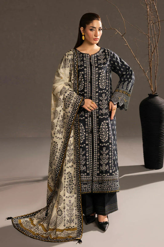 Ellena - 3-PC Unstitched Printed Lawn Suit