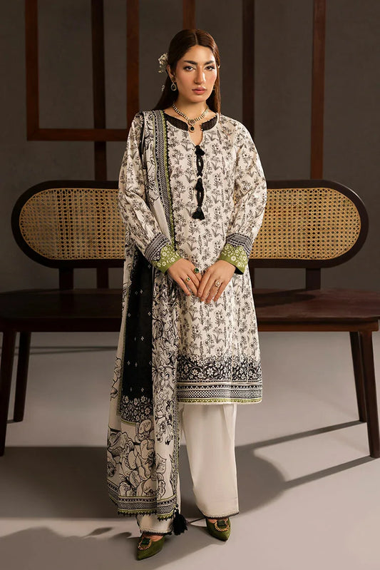 Ellena - 3-PC Unstitched Printed Lawn Suit