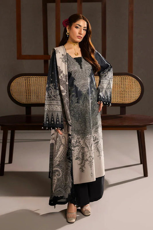 Ellena - 3-PC Unstitched Printed Lawn Suit