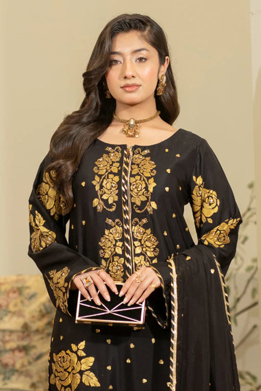 Picture of <!--bl-->Emeralds - Eid Edit Pret - Black Rose - Available at Raja Sahib
