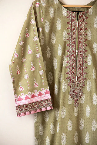 Picture of Kashish - Reaty to Wear 3 PC Lawn Suit - Leaf Green - EMPR60 - Available at Raja Sahib