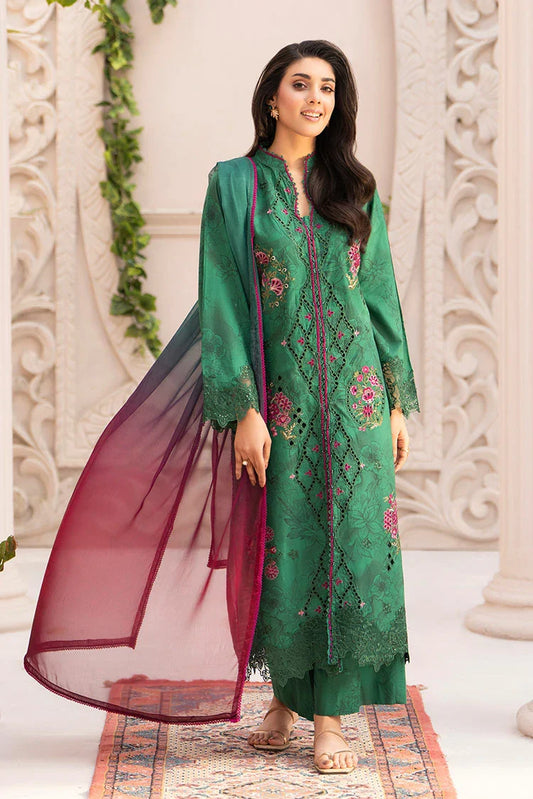 Ellena - 3-PC Stitched Embroidered Suit