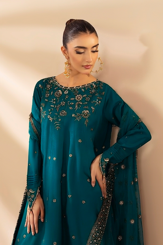 Ellena - 3-PC Stitched Embroidered Suit