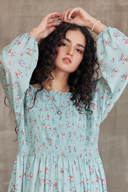 Ellena - Western Georgette Dress
