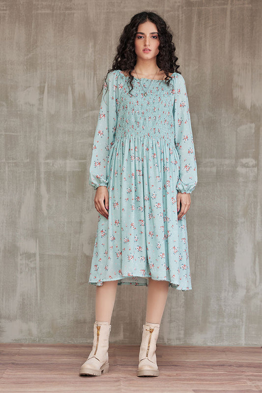 Ellena - Western Georgette Dress