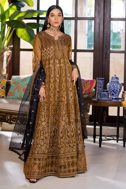 Ellena - 3-PC Stitched Organza Suit