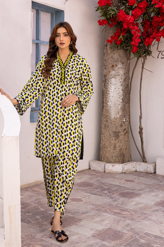 Ellena - 2-PC Stitched Printed Lawn Suit