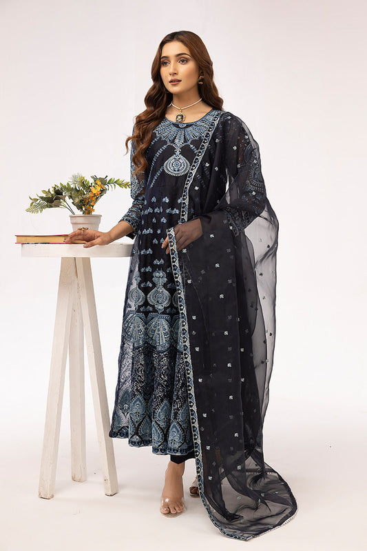 Ellena - 3-PC Stitched Embroidered Organza Suit