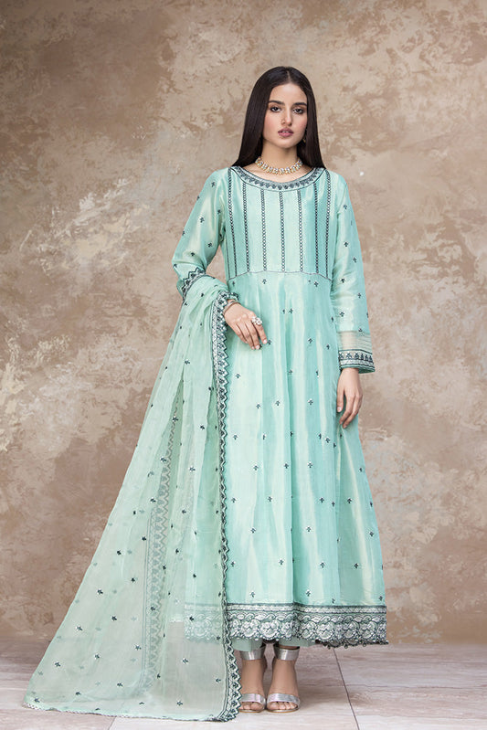 Ellena - 3-PC Stitched Embroidered Organza Suit