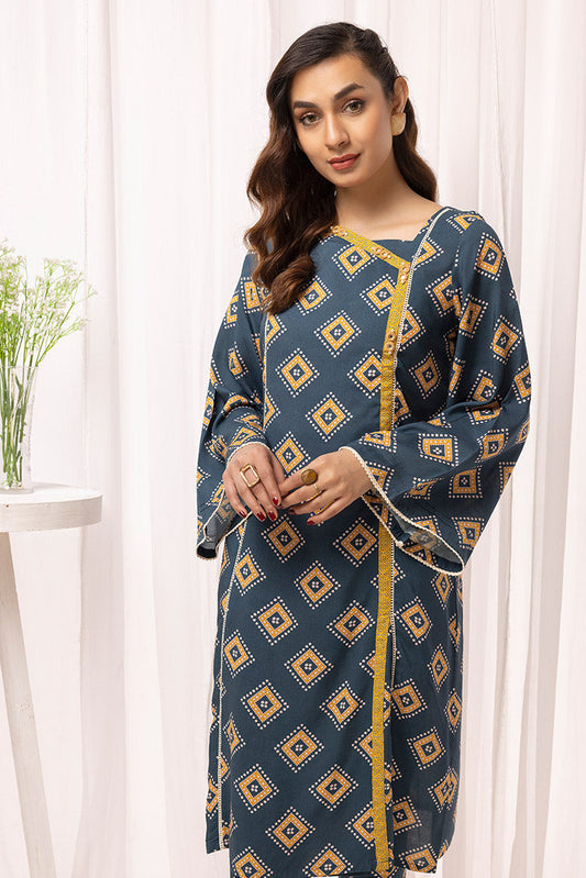 Ellena - 2-PC Stitched Printed Arabic Lawn Suit
