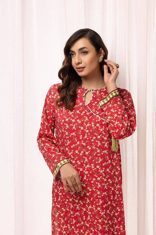 Ellena - 2-PC Stitched Printed Arabic Lawn Suit