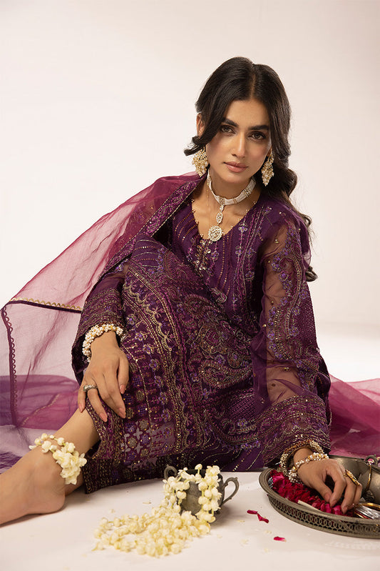 Ellena - 3-PC Stitched Fancy Embroidered Organza Suit