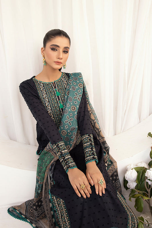 Ellena - 3-PC Stitched Embroidered Suit